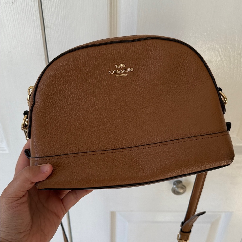 Coach Brown Leather Crossbody Bag